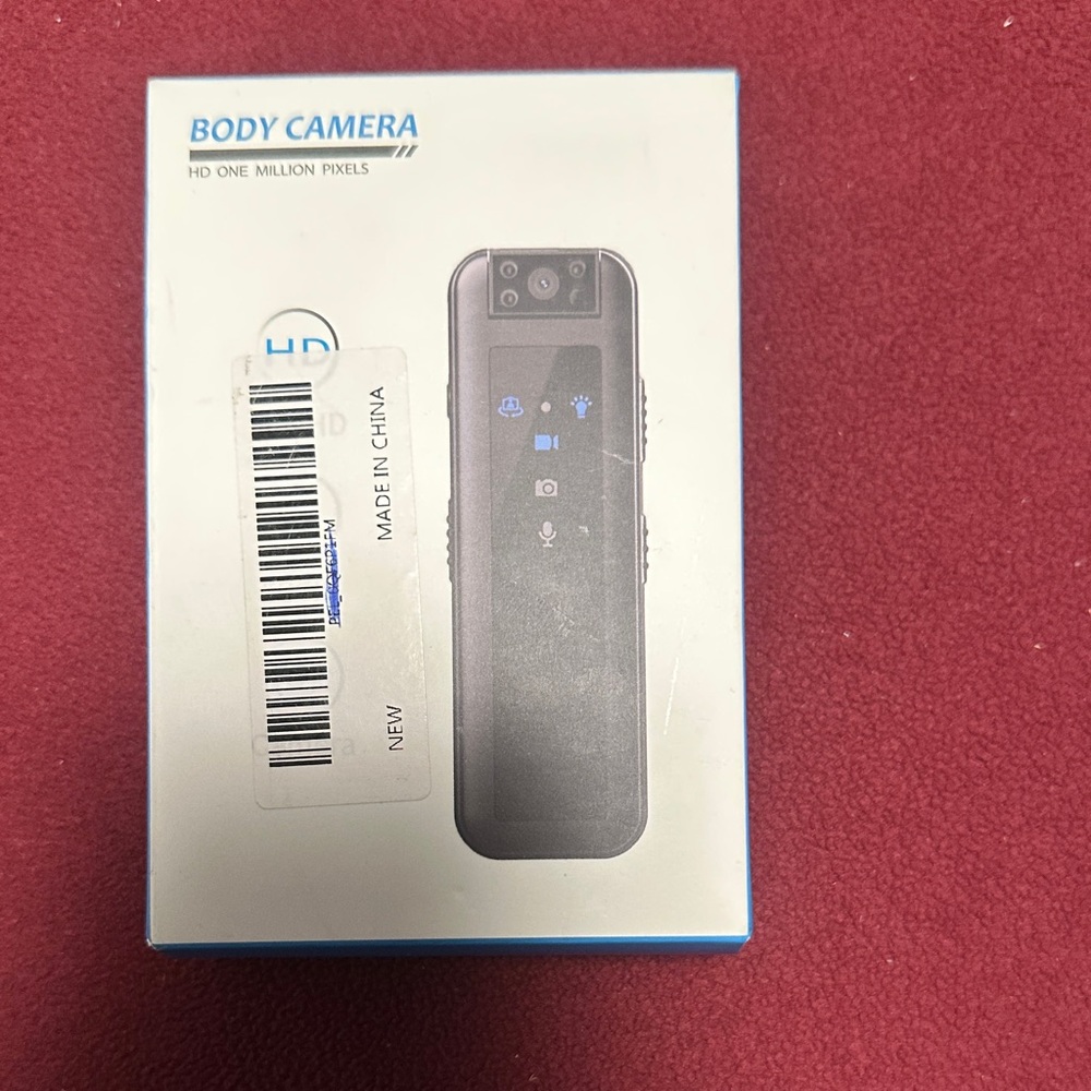 Body Camera HD Portable Wearable Camera - Black